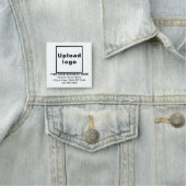 Bedrijfs merk Witte Vierkant Markering Naamplaatje (In situ)