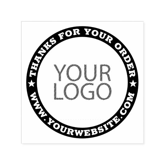 Bedrijfs Moderne Aangepaste Logo en Website Zelfinktende Stempel (Design)