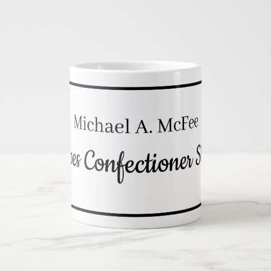 Bedrijfs Mokken - Gepersonaliseerde B/W Mokken (Voorkant)