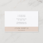 Bedrijfs Monogram Moderne Sjabloon Professioneel Visitekaartje (Achterkant)