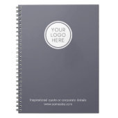 Bedrijfs Notitieboek met logo en bedrijfsinfo (Voorkant)