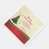 Bedrijfs- of groepsnaam Bericht Kerstfeest Servet (Hoek)