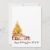 Bedrijfs- of kerst feestdagenkaart (Achterkant)