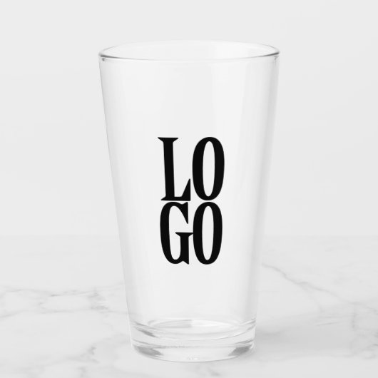 Bedrijfs- of zakelijk logo glas (Voorkant)