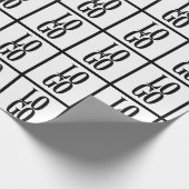 Bedrijfs- of zakelijk logo op wit cadeaupapier (Hoek)