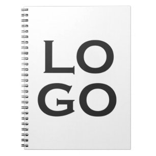 Bedrijfs- of zakelijk logo op wit notitieboek