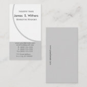 Bedrijfs Ontwerp Upscale Circular Motion Name Visitekaartje (Voorkant / Achterkant)