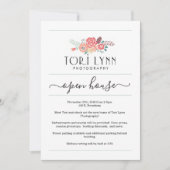 Bedrijfs Open Huis Uitnodiging | Gewoon recht (Voorkant)