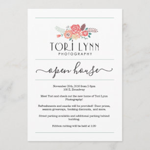 Bedrijfs Open Huis Uitnodiging   Gewoon recht