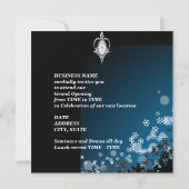 Bedrijfs Openende Uitnodiging Zilveren Diamanten (Achterkant)