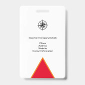 BEDRIJFS PERS MEDIA I.D. EVENEMENTENPAS BADGE (Achterkant)