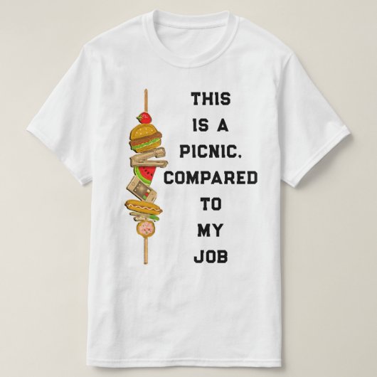 Bedrijfs Picknick Kantoorfeest T-shirt (Design voorkant)