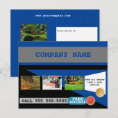 Bedrijfs Postkaart voor Eigen zorg en Sneeuwverwij (Voorkant / Achterkant)