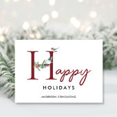 Bedrijfs Prettige feestdagen Gematigd Eenvoudige Feestdagenkaart