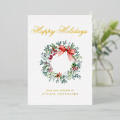 Bedrijfs Prettige feestdagen Kerstmis (Staand Voorkant)