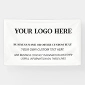 Bedrijfs Professionele Logo Adverteren Spandoek (Horizontaal)