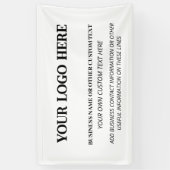 Bedrijfs Professionele Logo Adverteren Spandoek (Verticaal)