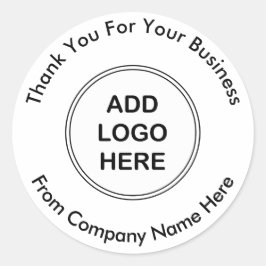 Bedrijfs Professionele Logo Dank u Stickers