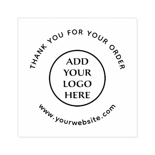 Bedrijfs Professionele Logo hier Rubberstempel (Afrduk)