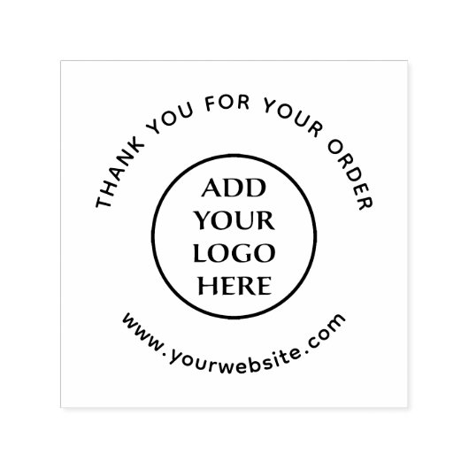 Bedrijfs Professionele Logo hier Zelfinktende Stempel (Design)