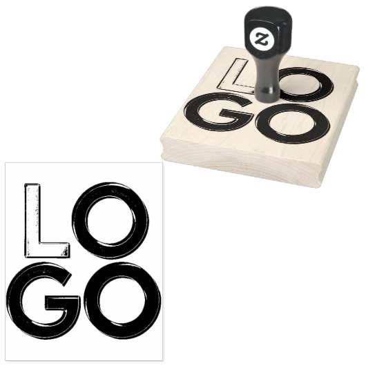 Bedrijfs Professionele Logo Rubberstempel (Gestempeld)