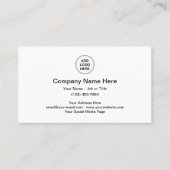 Bedrijfs Professionele Sjabloon van de Logo Visitekaartje (Voorkant)