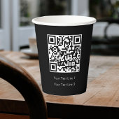 Bedrijfs QR Code Moderne Professionele Eenvoudige  Papieren Bekers