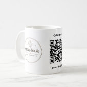 bedrijfs qr code mok  (Voorkant links)