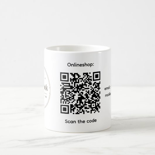 bedrijfs qr code mok  (Center)