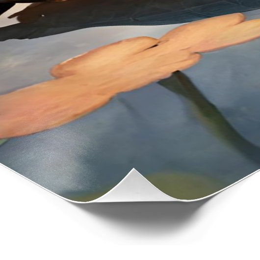 Bedrijfs QR-code Perfect Poster (Hoek)