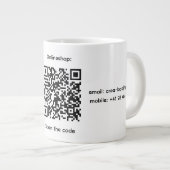 bedrijfs qr code speciale mok (Voorkant rechts)