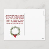 Bedrijfs QR Vakantie Briefkaart (Achterkant)