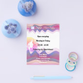 Bedrijfs Rainbow Waves Flyer met Logo (Enkel)