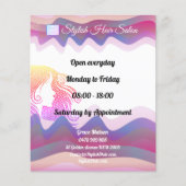 Bedrijfs Rainbow Waves Flyer met Logo (Voorkant)