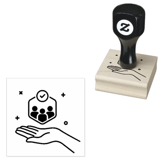 Bedrijfs relatie zorg rubberstempel (Gestempeld)