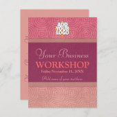 Bedrijfs Seminar de sjabloon van de Uitnodiging va (Voorkant / Achterkant)