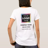 Bedrijfs T-Shirt met logo op de voor- en achterkan (Achterkant)