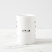 Bedrijfs Therapie Afstuderen Antiek Gold Kijk Porselein Kop (Voorkant)