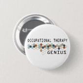 Bedrijfs Therapie Genius Ronde Button 5,7 Cm (Voorkant /achterkant)