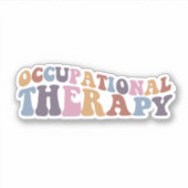 Bedrijfs Therapie Groovy tekst Sticker (Voorkant)