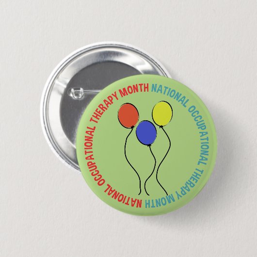 Bedrijfs Therapie Maand Button ballonnen (Voorkant /achterkant)