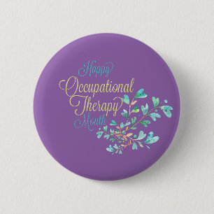 Bedrijfs TherapieMaand Gift Ronde Button 5,7 Cm
