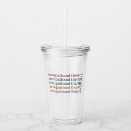 Bedrijfs therapieretro op het Afstudeerder van stu Acryl Drinkbeker