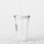 Bedrijfs therapieretro op het Afstudeerder van stu Acryl Drinkbeker (Links)