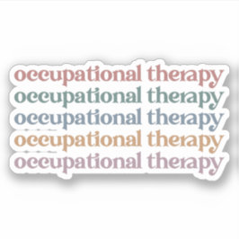 Bedrijfs therapieretro op het Afstudeerder van stu Sticker