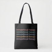Bedrijfs therapieretro op het Afstudeerder van stu Tote Bag (Voorkant)