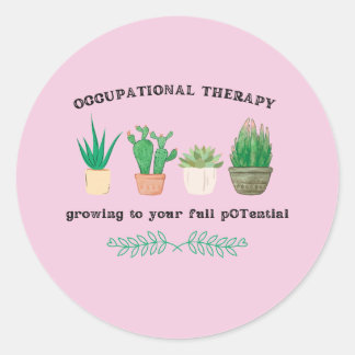 Bedrijfs therapiesticker ronde sticker