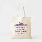 Bedrijfs Therapist Super Power Sjabloon Tote Bag (Voorkant)