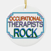Bedrijfs Therapisten Rock Keramisch Ornament (Voorkant)