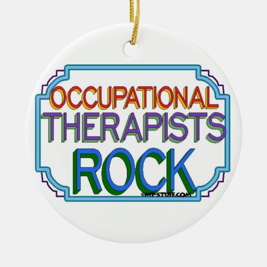 Bedrijfs Therapisten Rock Keramisch Ornament (Voorkant)